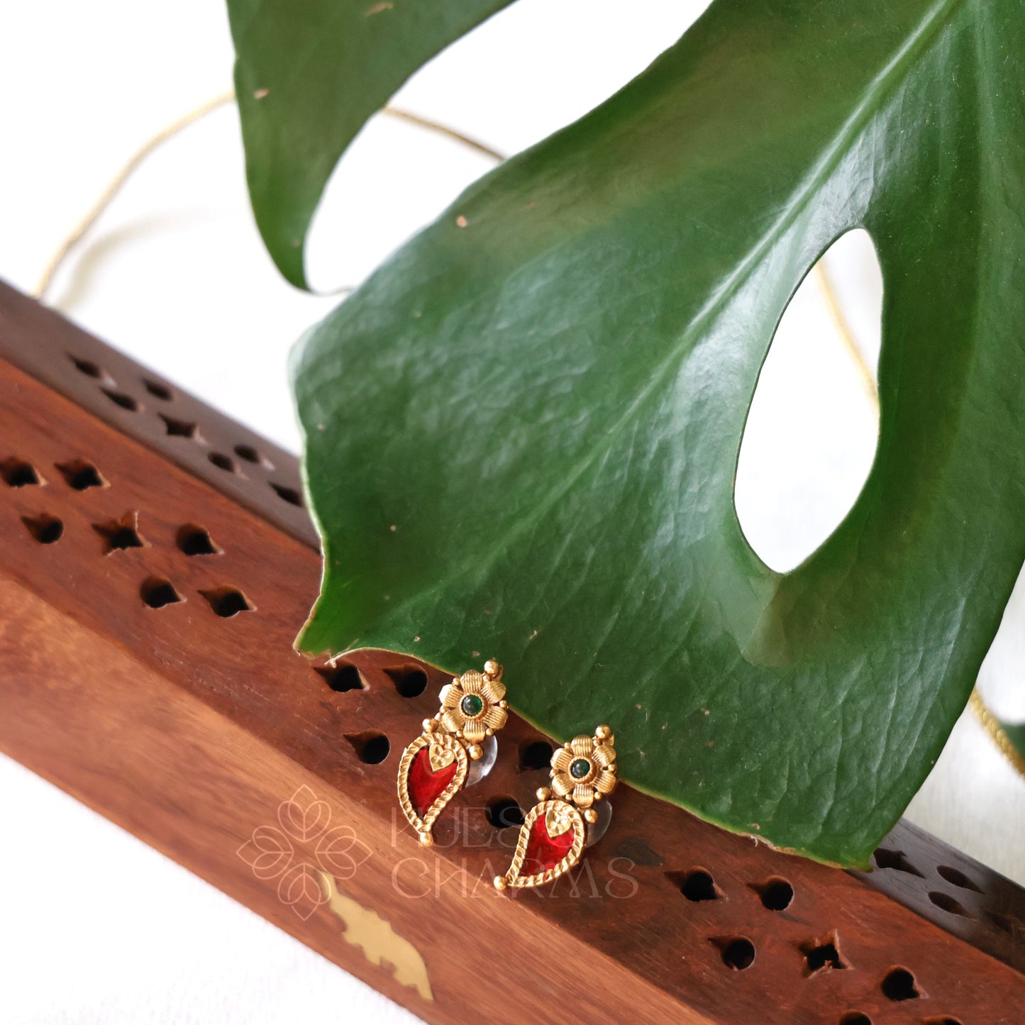 GOLDEN VARNIKA 2 LAYER PALAKKA NECKLACE SET