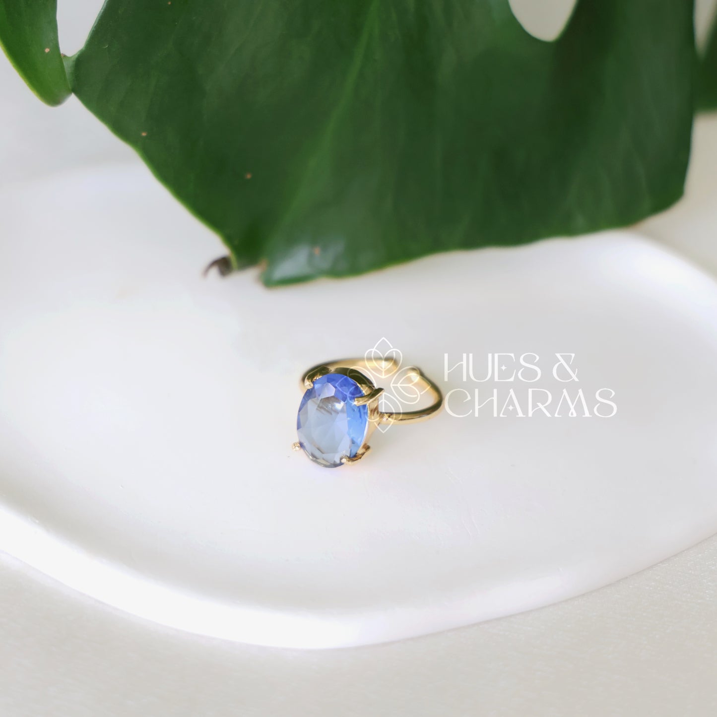 GLOSSY TWILIGHT OVAL ADJUSTABLE RING (COLOURS AVAILABLE)