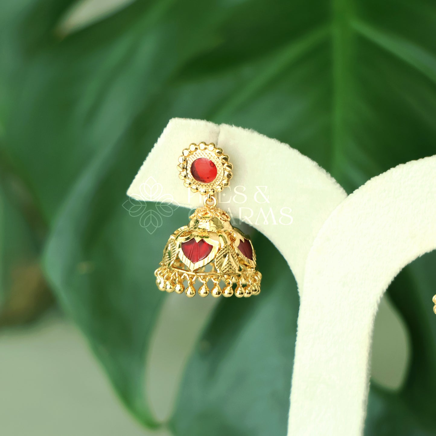 GOLDEN PALAKKA JHUMKAS (Colours available)