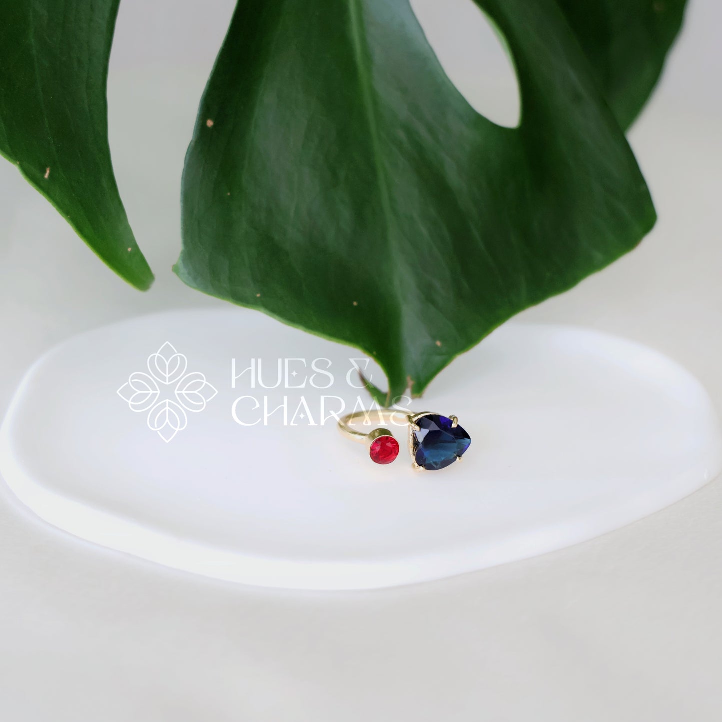 GLOSSY TWILIGHT DUO ADJUSTABLE RING (COLOURS AVAILABLE)