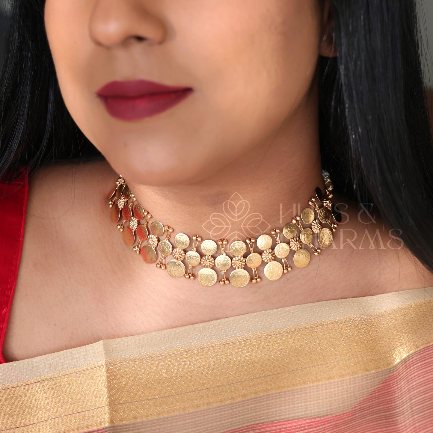 TRADITIONAL HERITAGE LAKSHMI COIN NECKLACE SET