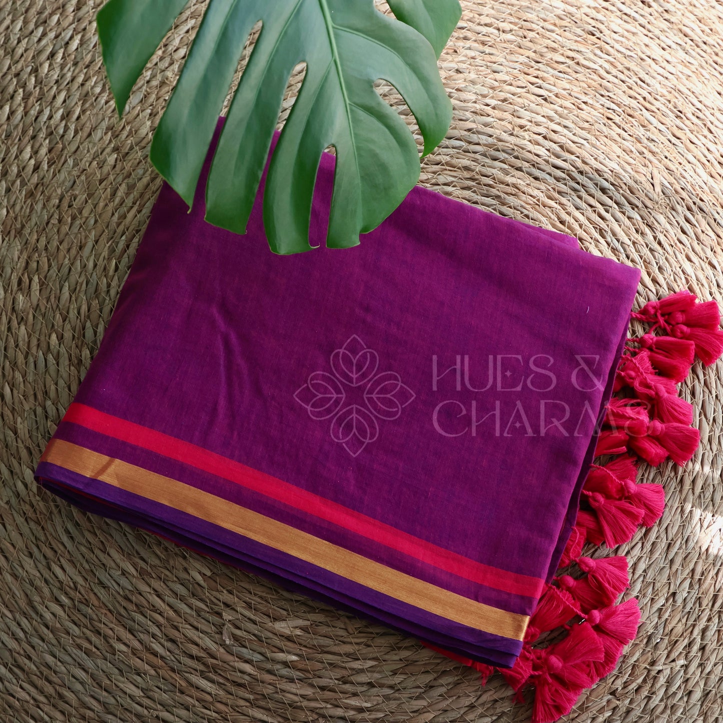 PURE MUL COTTON SAREE - GULABI