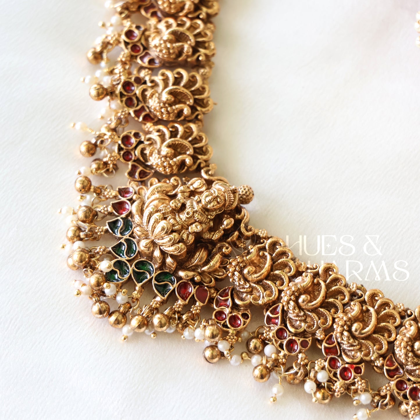 STATEMENT RATNA PADMA LAKSHMI NECKLACE SET