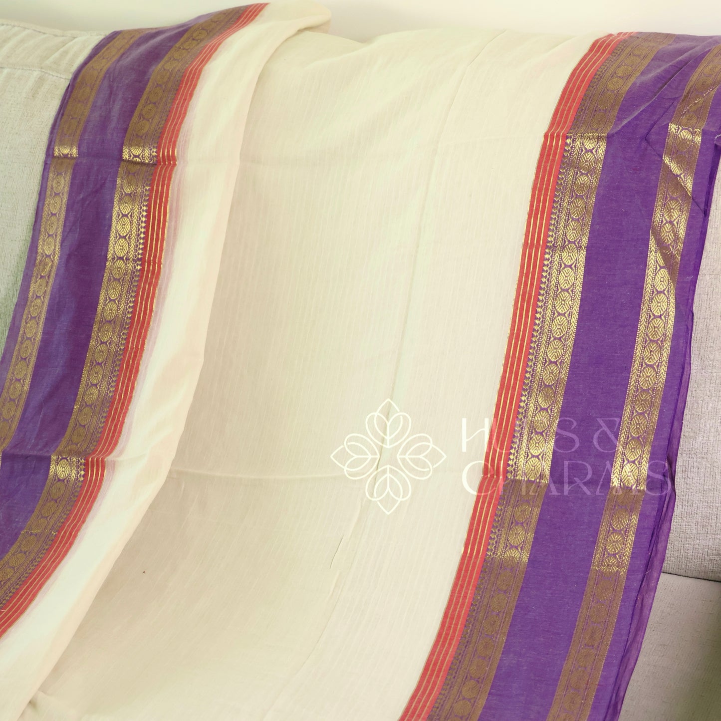 PURE MUL COTTON SAREE- INDULEKHA
