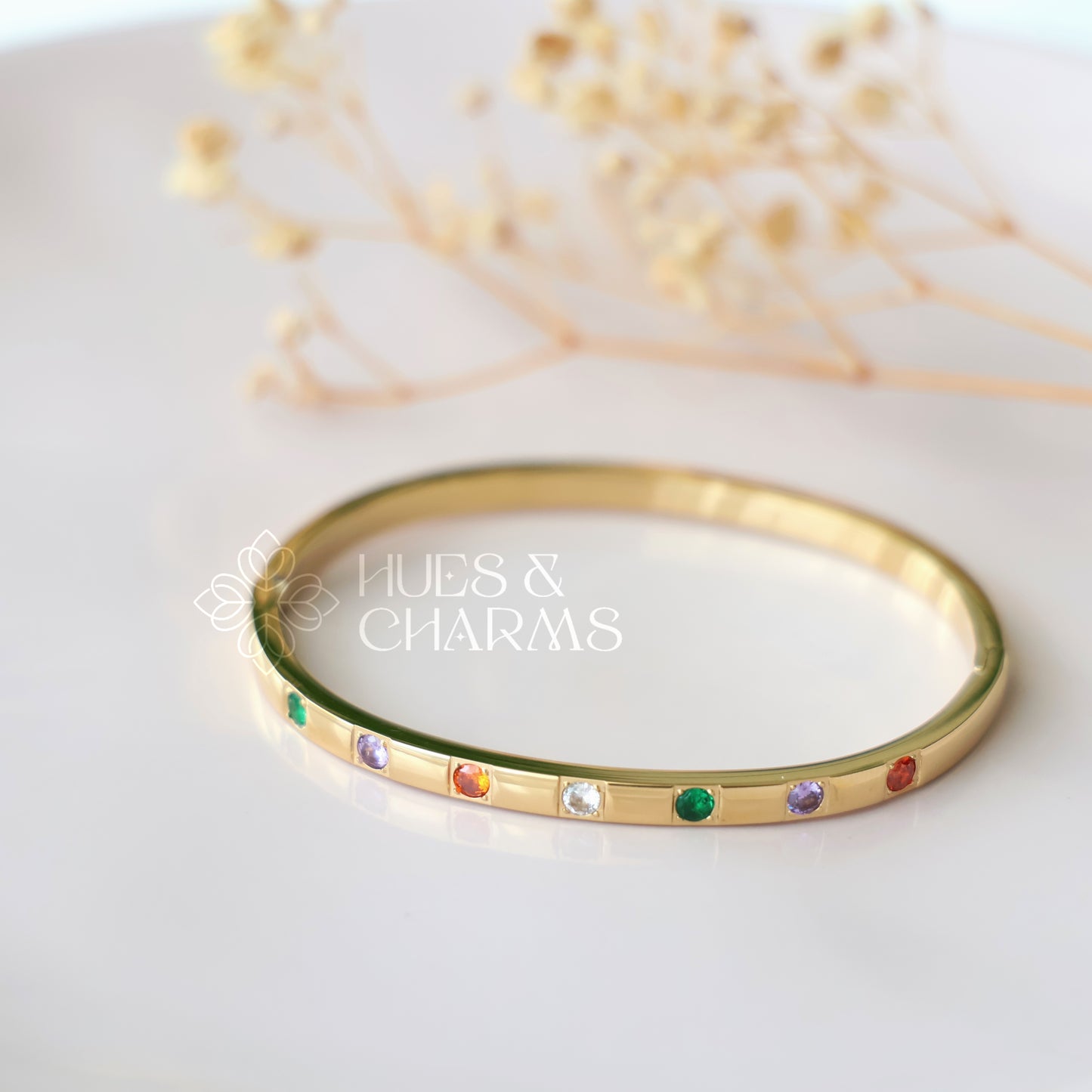 GOLDEN MINIMAL MULTICOLOUR BRACELET