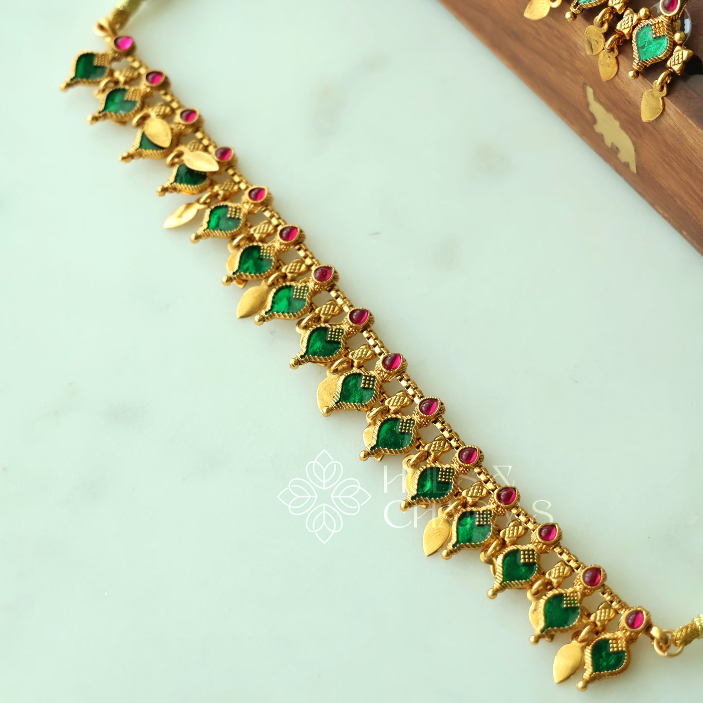 GOLDEN PALAKKA x ELAKKATHALI NECKLACE SET