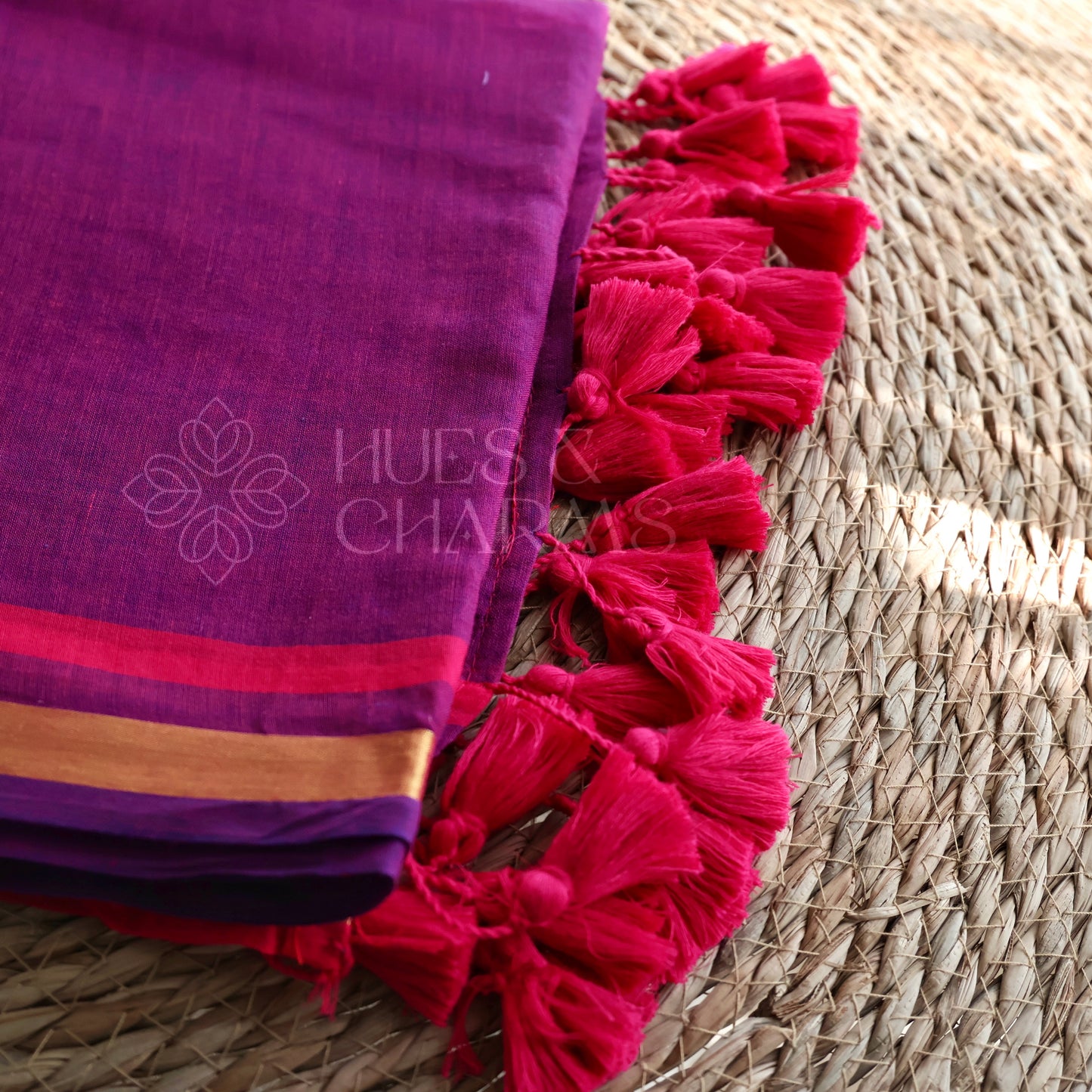 PURE MUL COTTON SAREE - GULABI