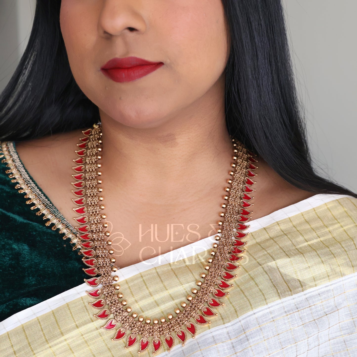 GOLDEN VAIDEHI PALAKKA HARAM SET (COLOURS AVAILABLE)