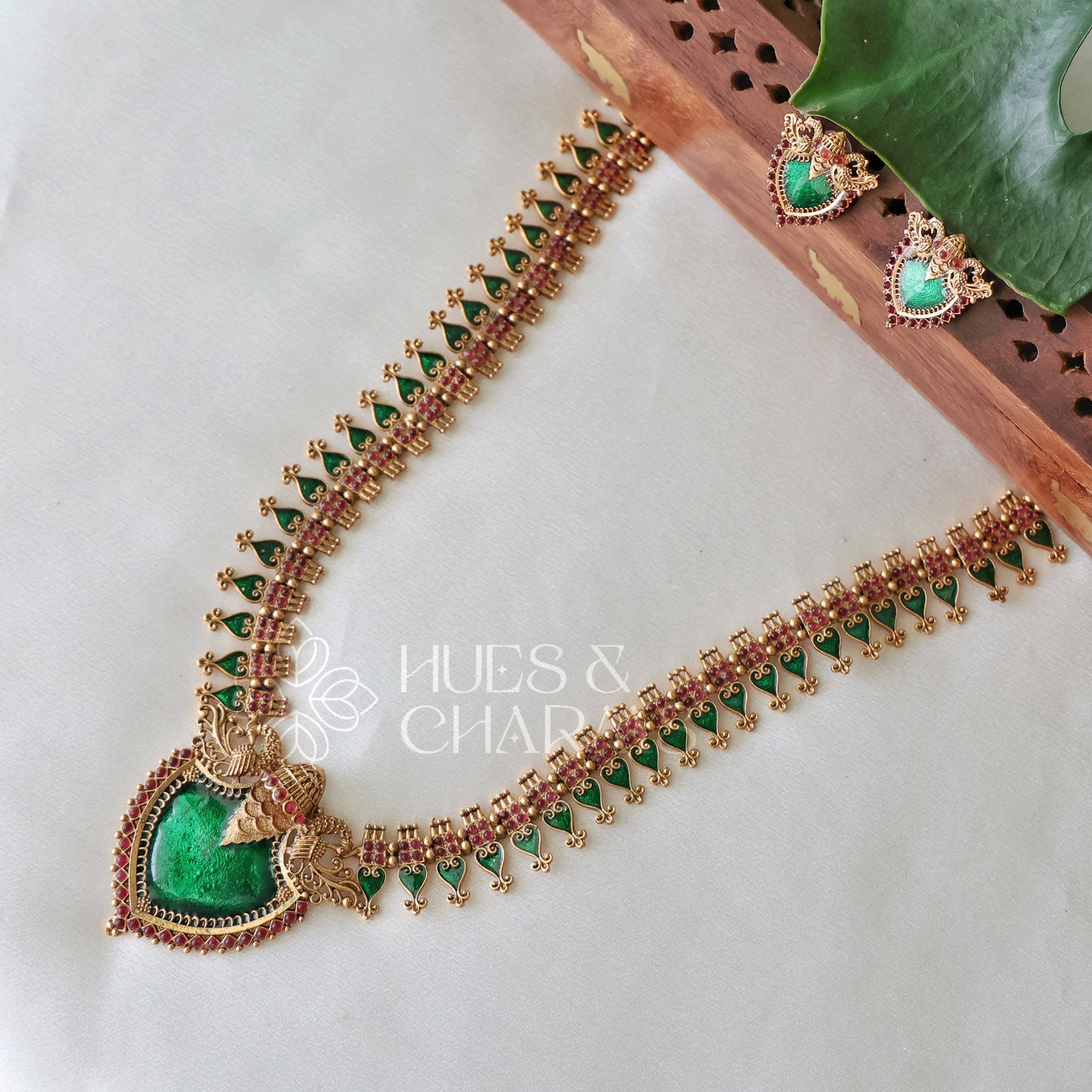 TRADITIONAL STATEMENT PALAKKA HARAM SET (COLOURS AVAILABLE)