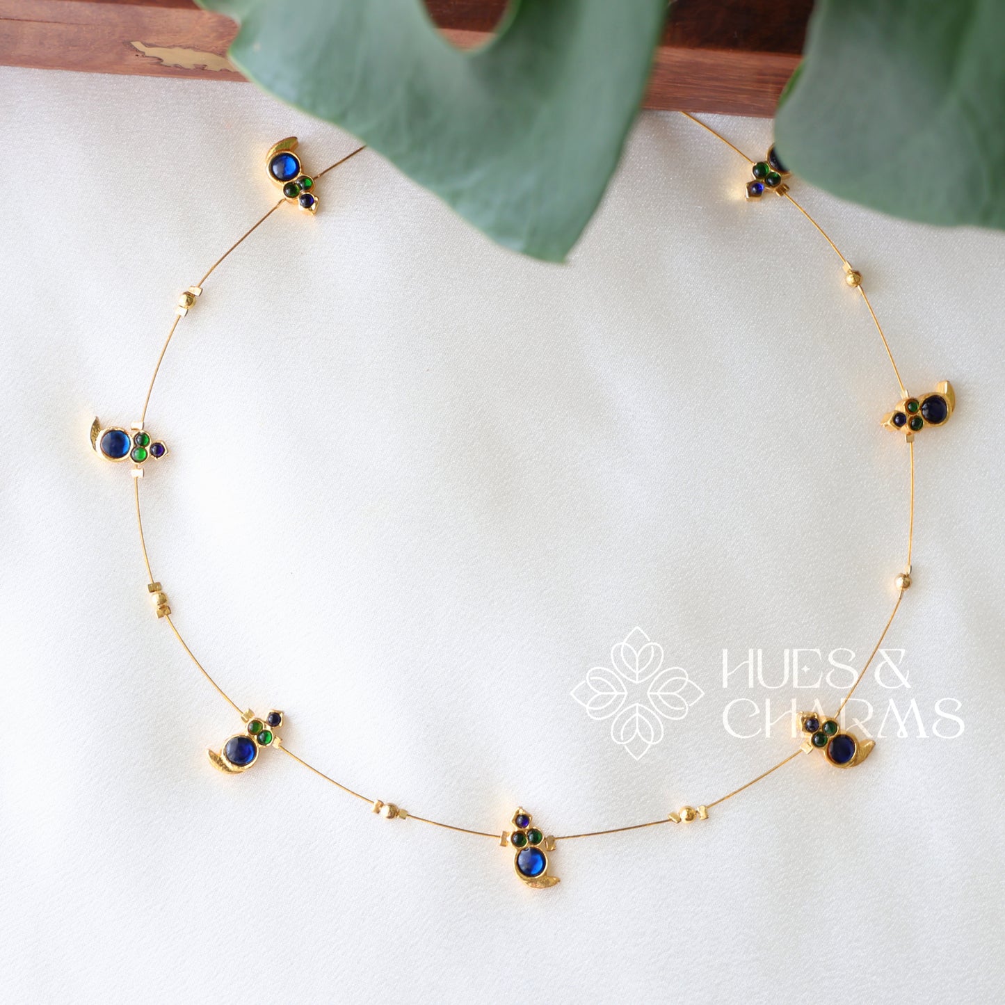 DROPS FLOATING NECKPIECE ( COLOURS AVAILABLE)