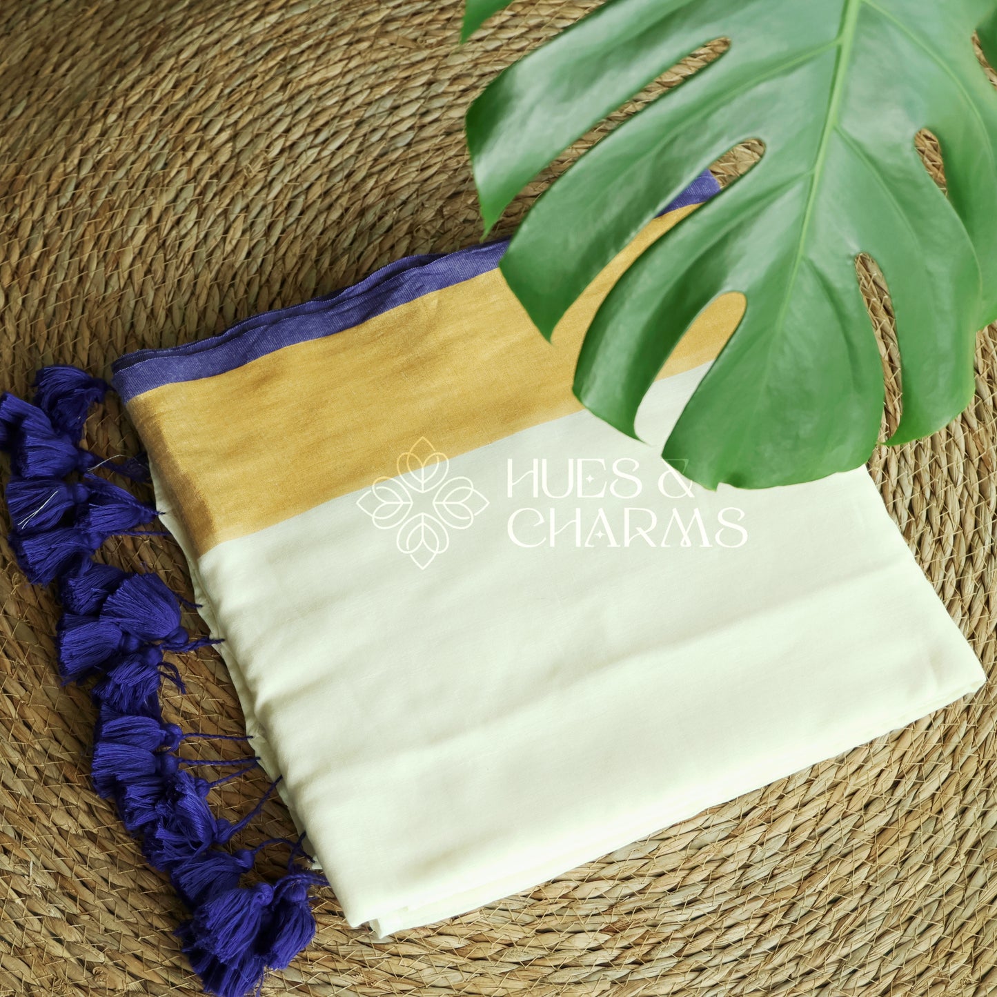 PURE MUL COTTON SAREE - NEELATHAMARA (OFFWHITE)