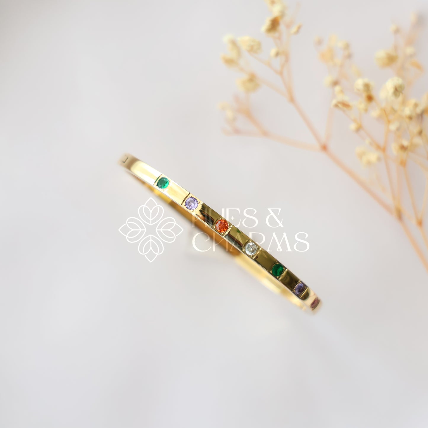 GOLDEN MINIMAL MULTICOLOUR BRACELET