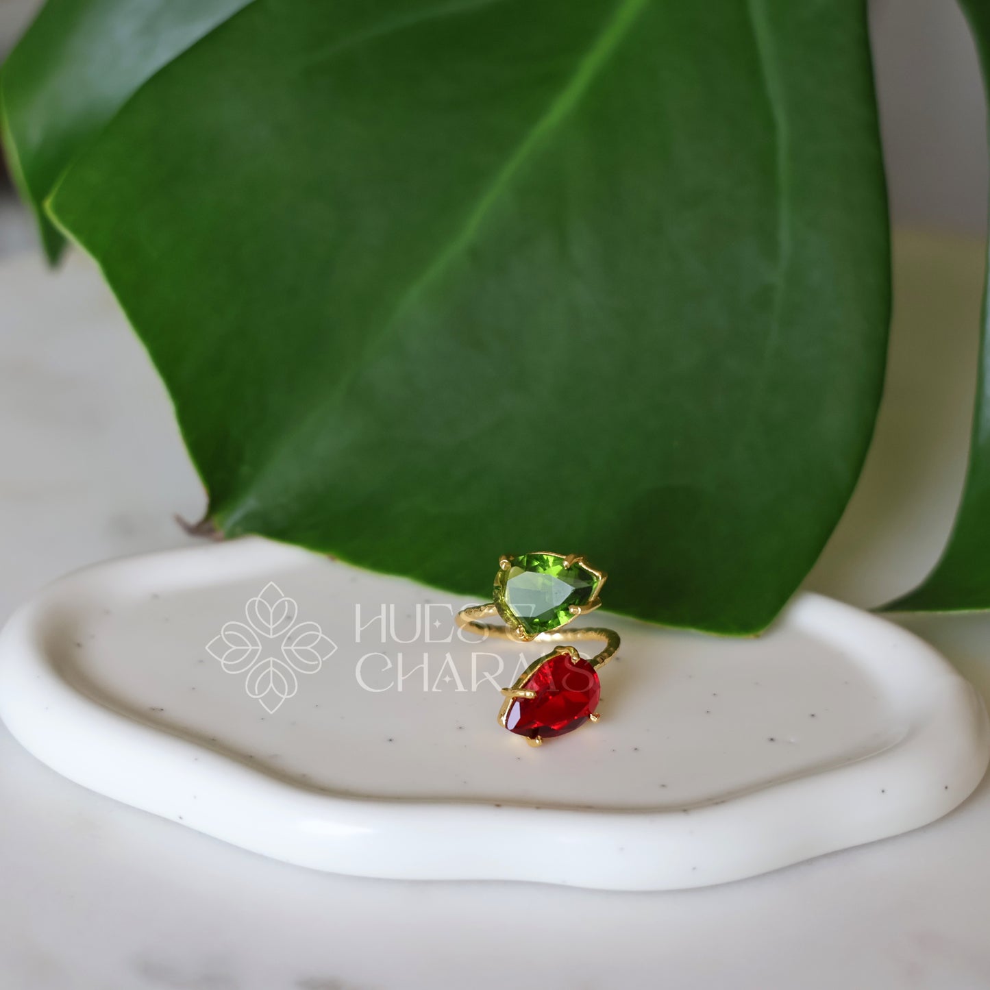 GLOSSY CELESTE DUAL ADJUSTABLE RING (COLOURS AVAILABLE)