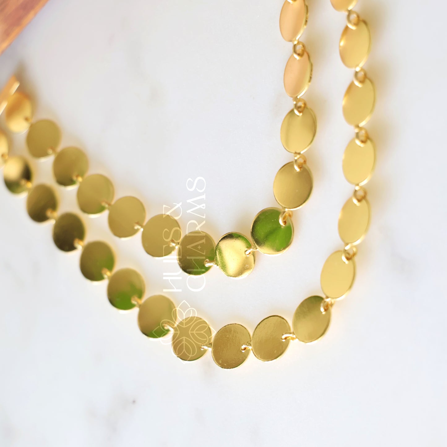GOLDEN LAYERED COIN NECKLACE SET