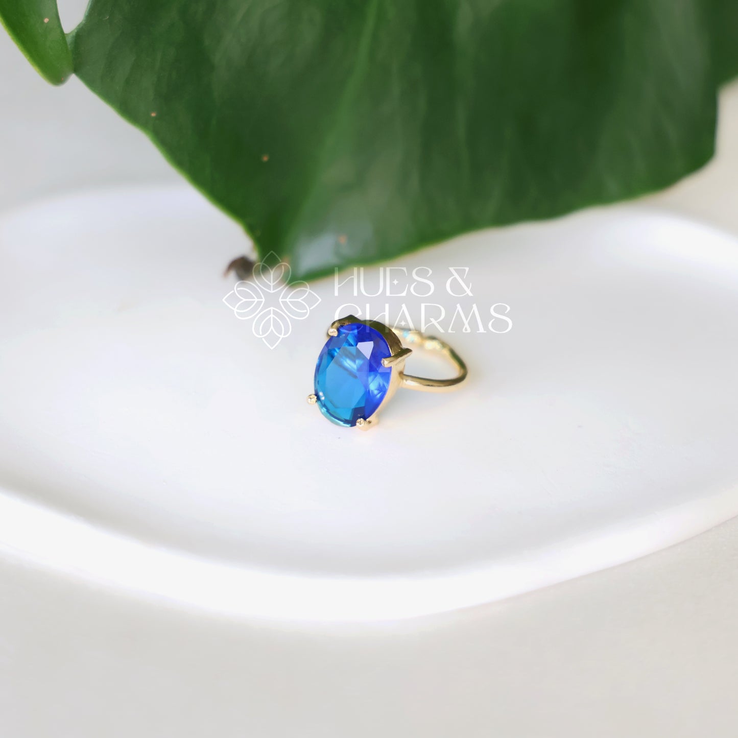GLOSSY TWILIGHT OVAL ADJUSTABLE RING (COLOURS AVAILABLE)