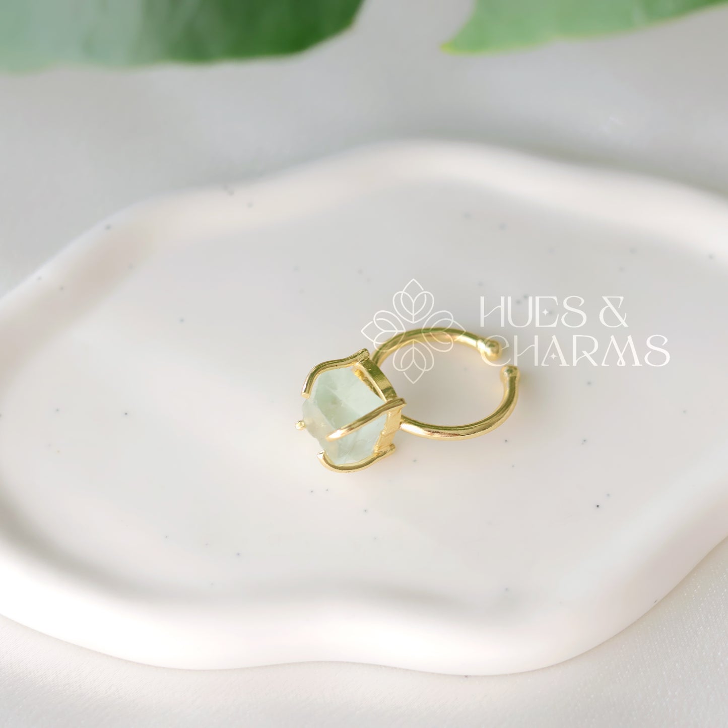 RAW STONE ADJUSTABLE RING (COLOURS AVAILABLE)