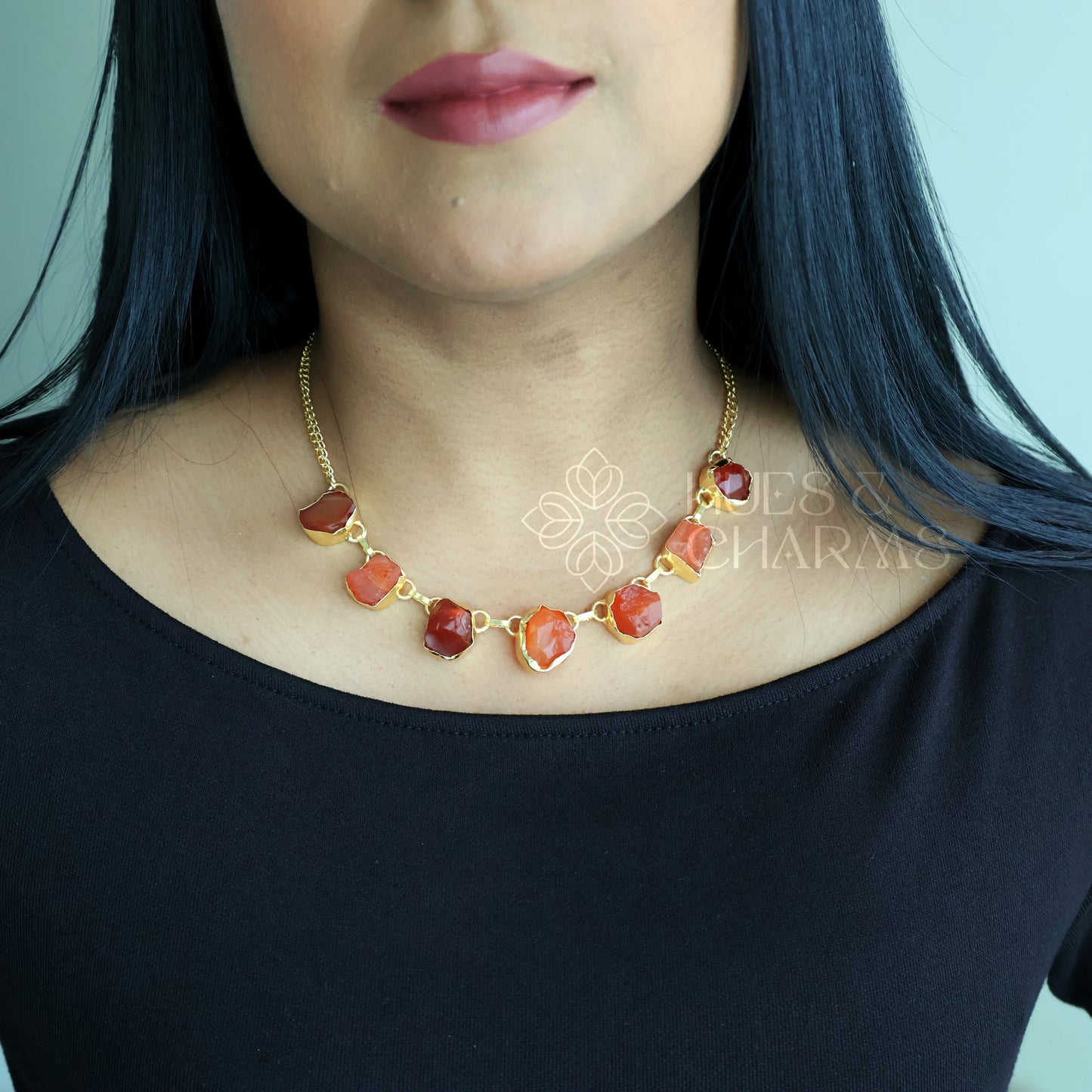 GOLDEN 7 RAW STONE BOLD NECKPIECE