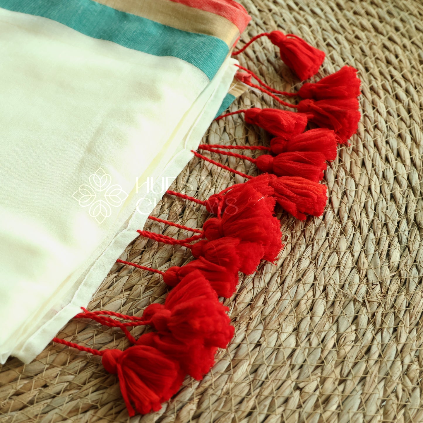 PURE MUL COTTON SAREE - CHETHI (OFFWHITE)