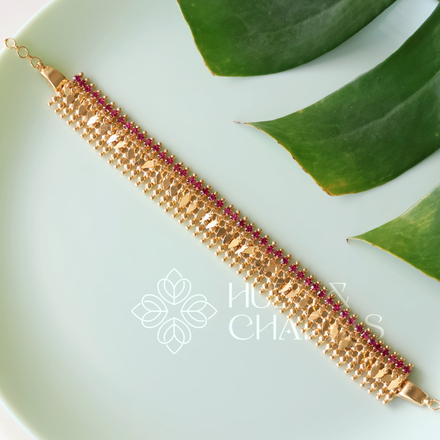 TRADITIONAL STATEMENT ELAKKATHALI NECKLACE SET| GOLD PLATED