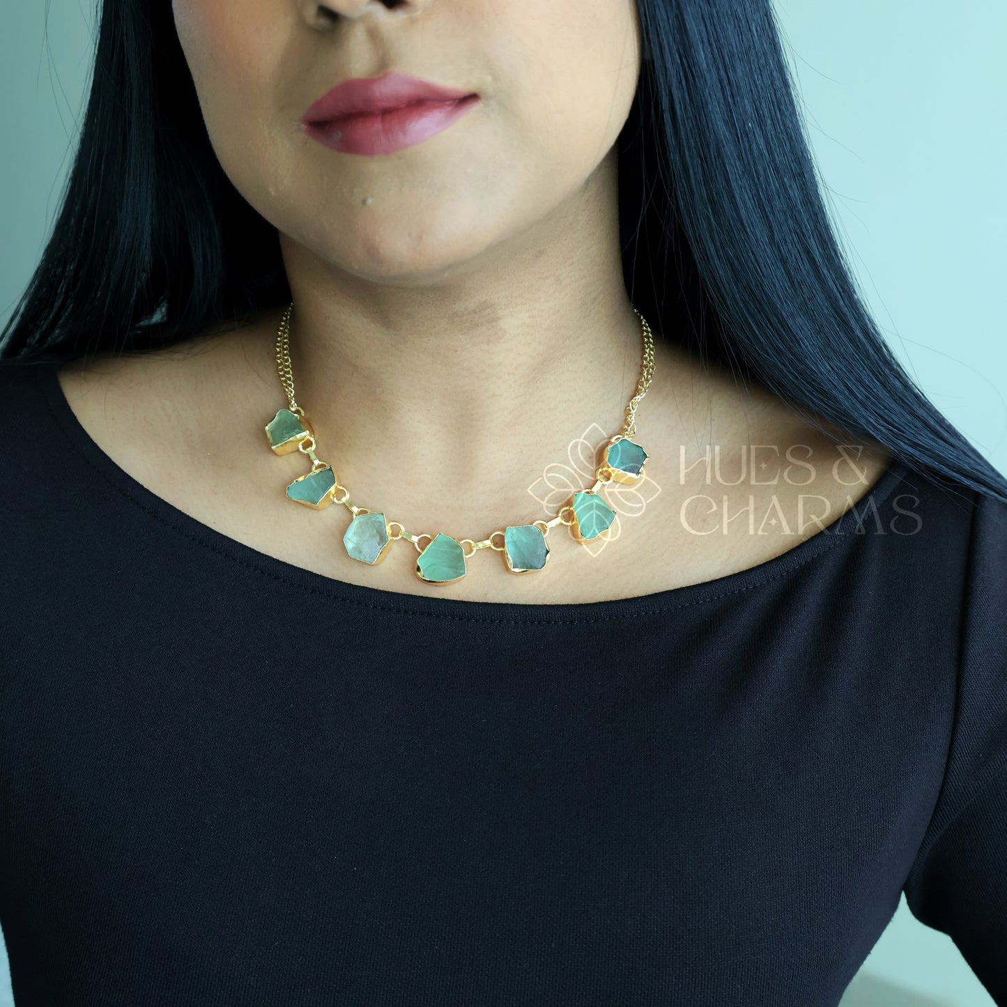 GOLDEN 7 RAW STONE BOLD NECKPIECE