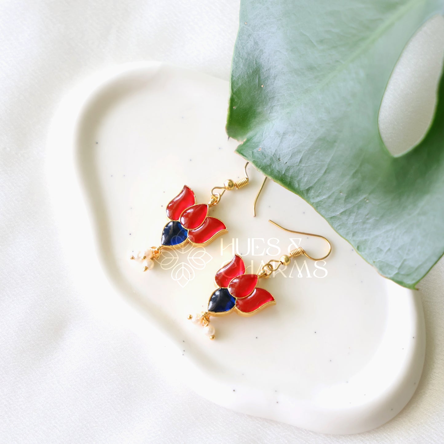 LOTUS DROPS EARRINGS