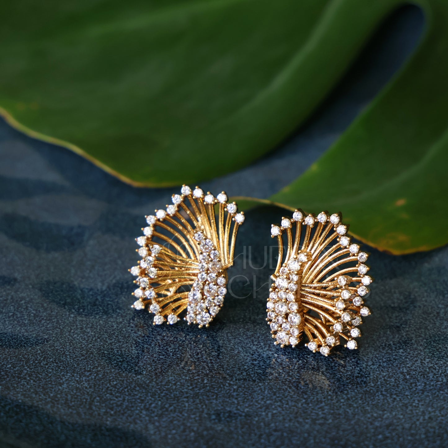 GOLDEN 3 IN 1 AD WINGS EARRINGS