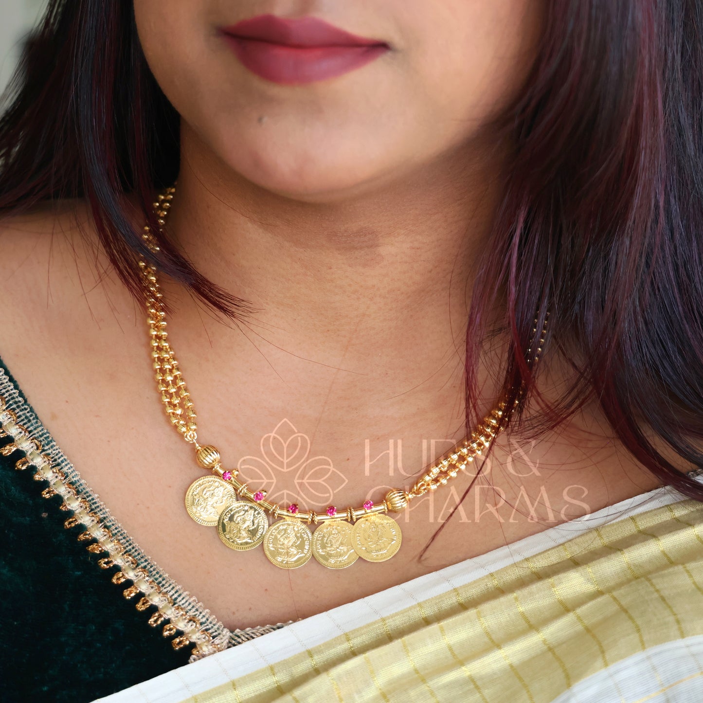 SUVARNA LAKSHMI COIN NECKLACE | GOLD PLATED