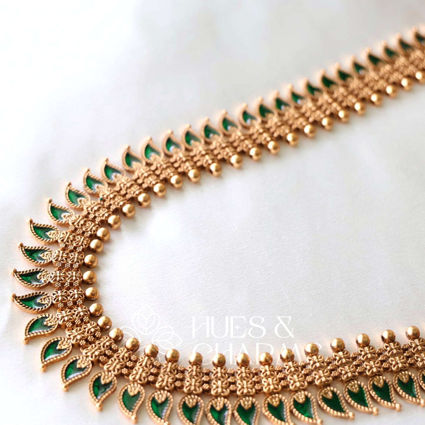 GOLDEN VAIDEHI PALAKKA HARAM SET (COLOURS AVAILABLE)