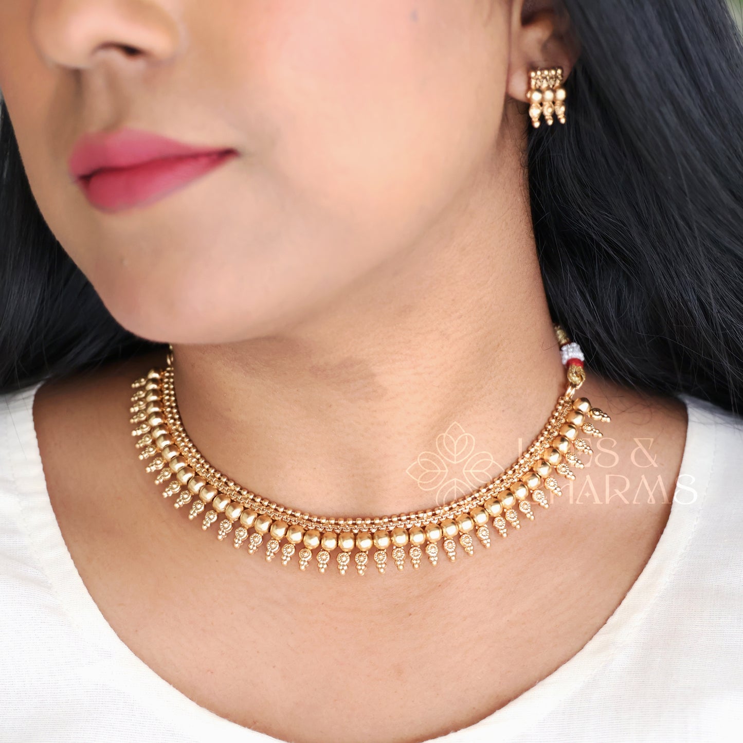 GOLDEN SWARNIKA NECKLACE SET