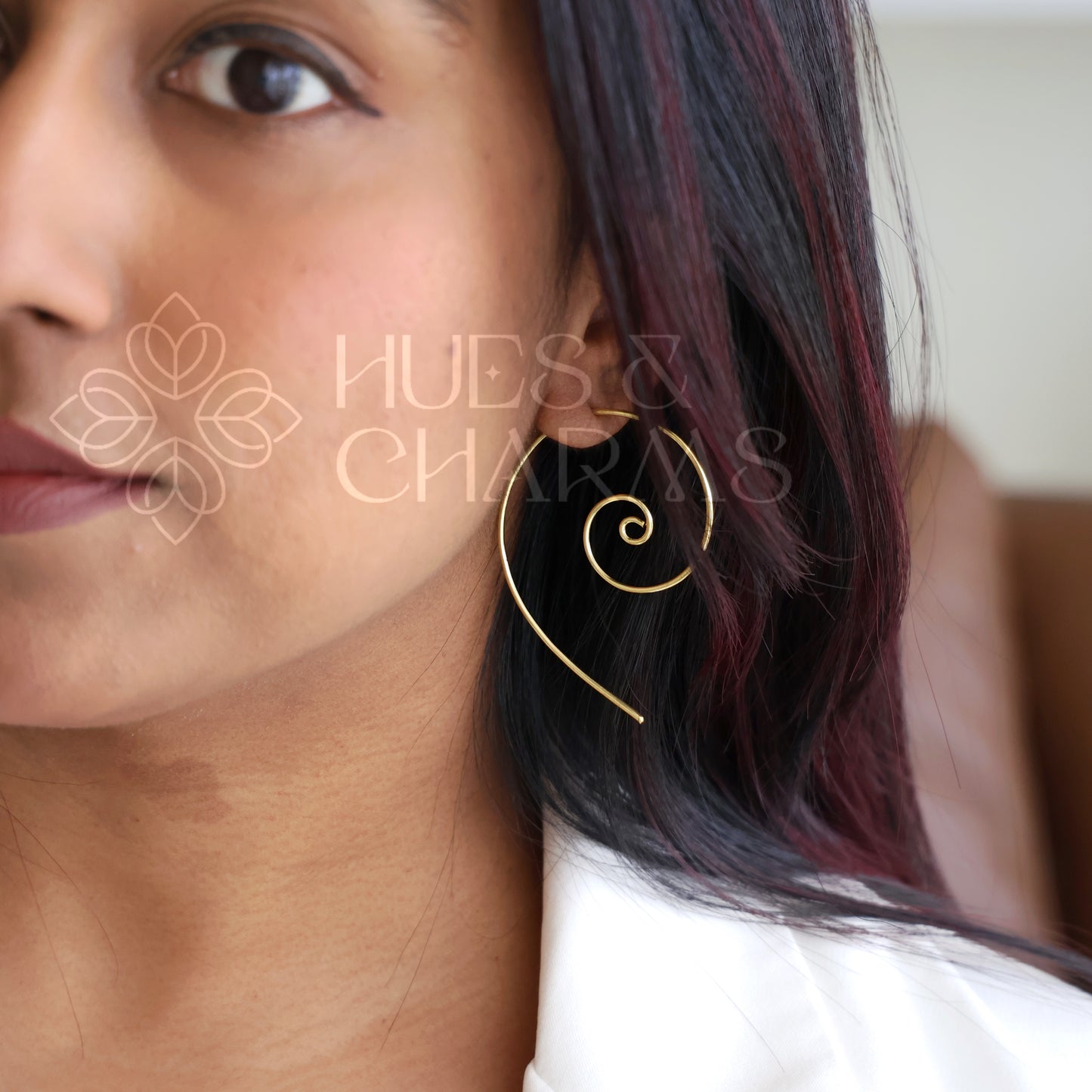 GOLDEN SPIRAL EARRINGS
