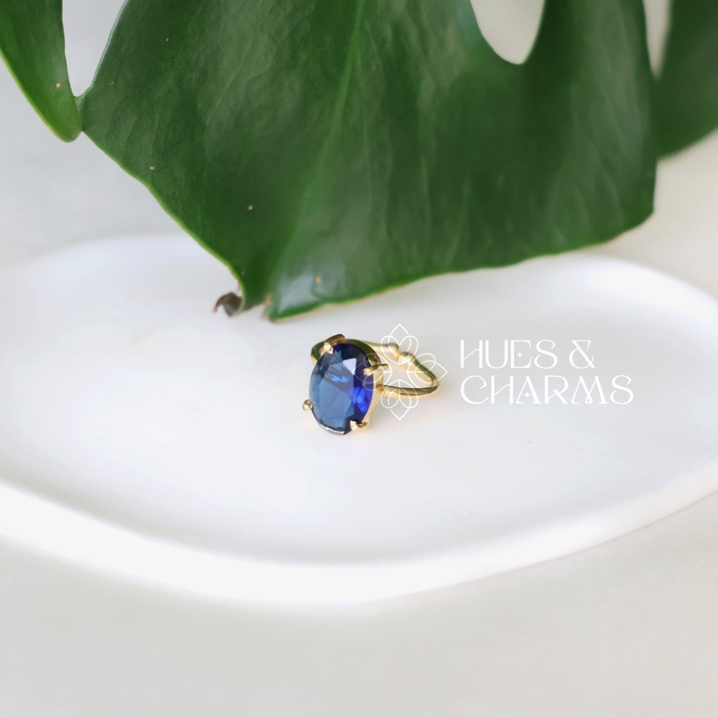 GLOSSY TWILIGHT OVAL ADJUSTABLE RING (COLOURS AVAILABLE)