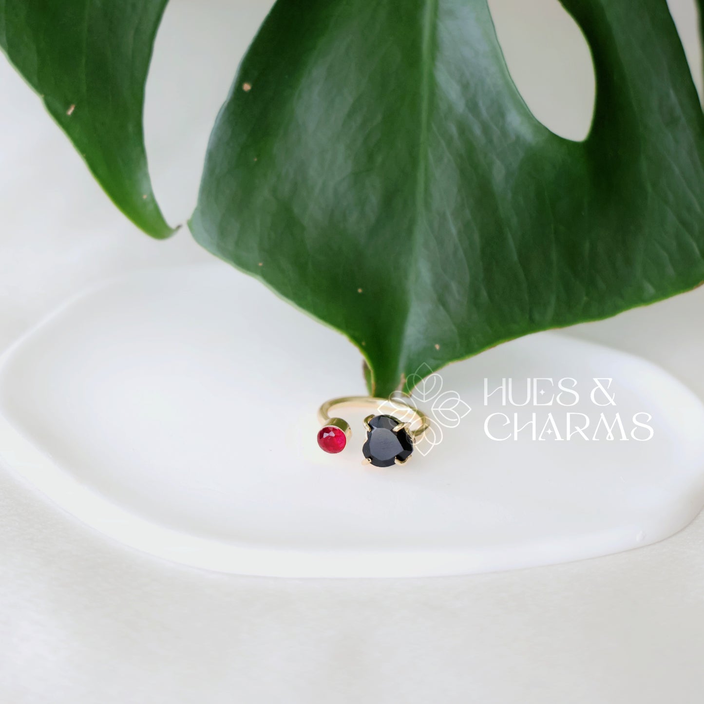 GLOSSY TWILIGHT DUO ADJUSTABLE RING (COLOURS AVAILABLE)