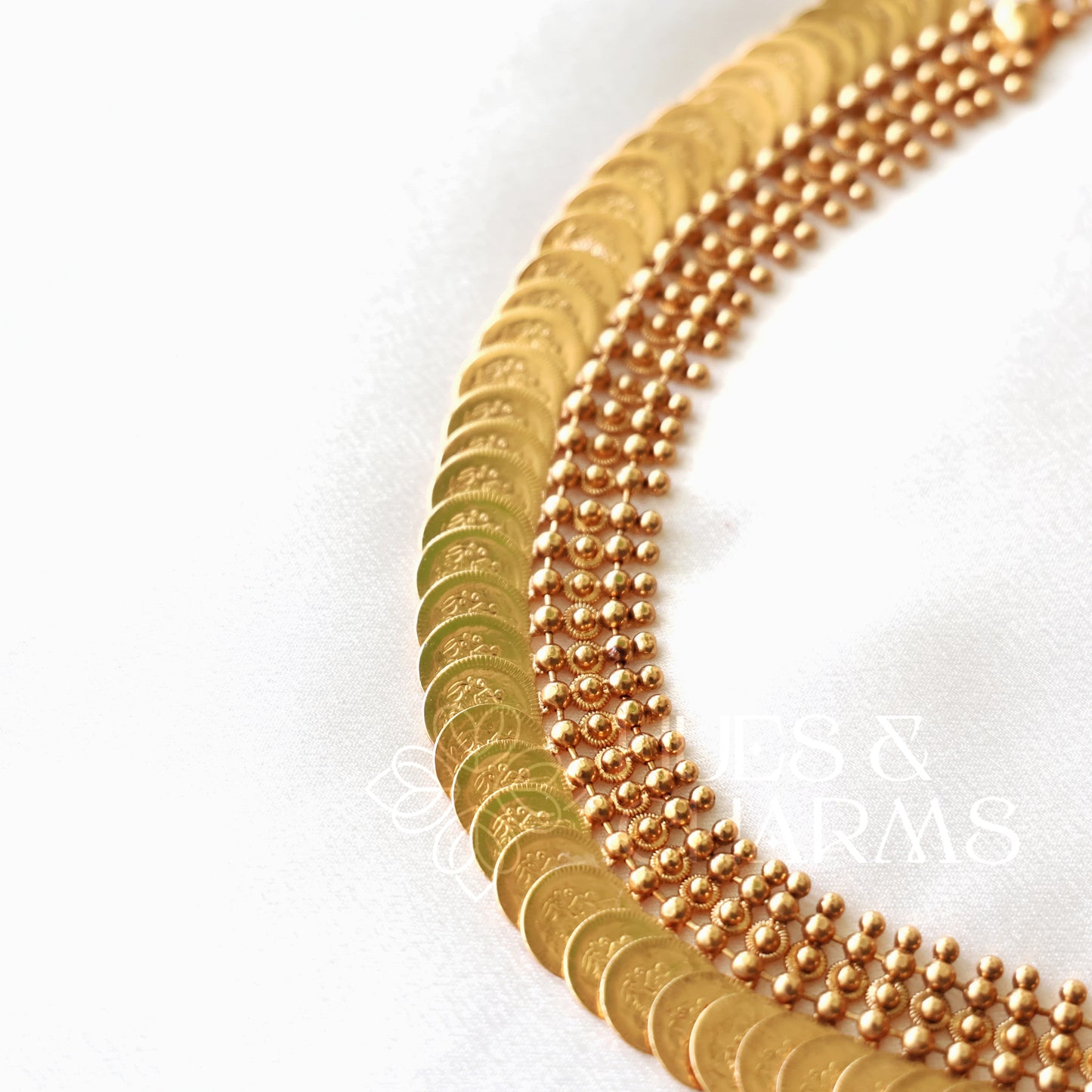 GOLDEN STATEMENT LAKSHMI COIN NECKLACE SET