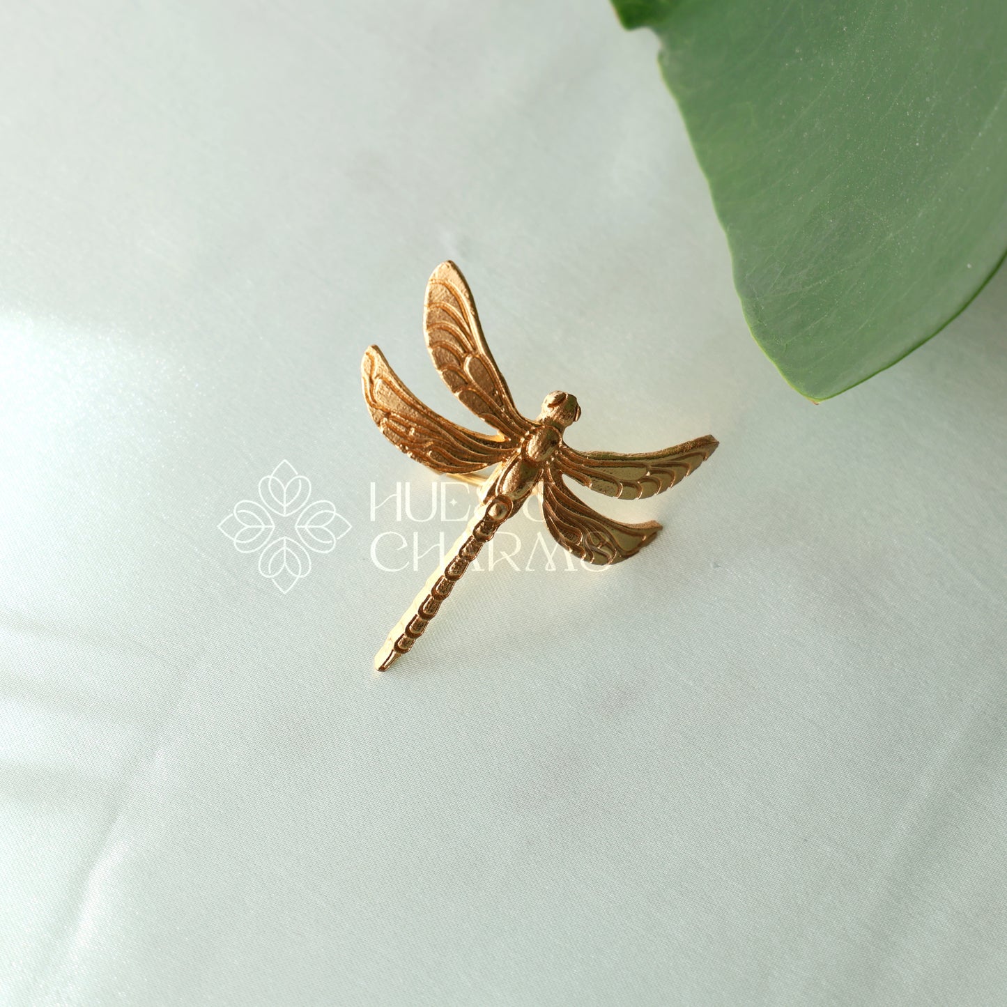 GOLDEN STATEMENT DRAGONFLY ADJUSTABLE RING