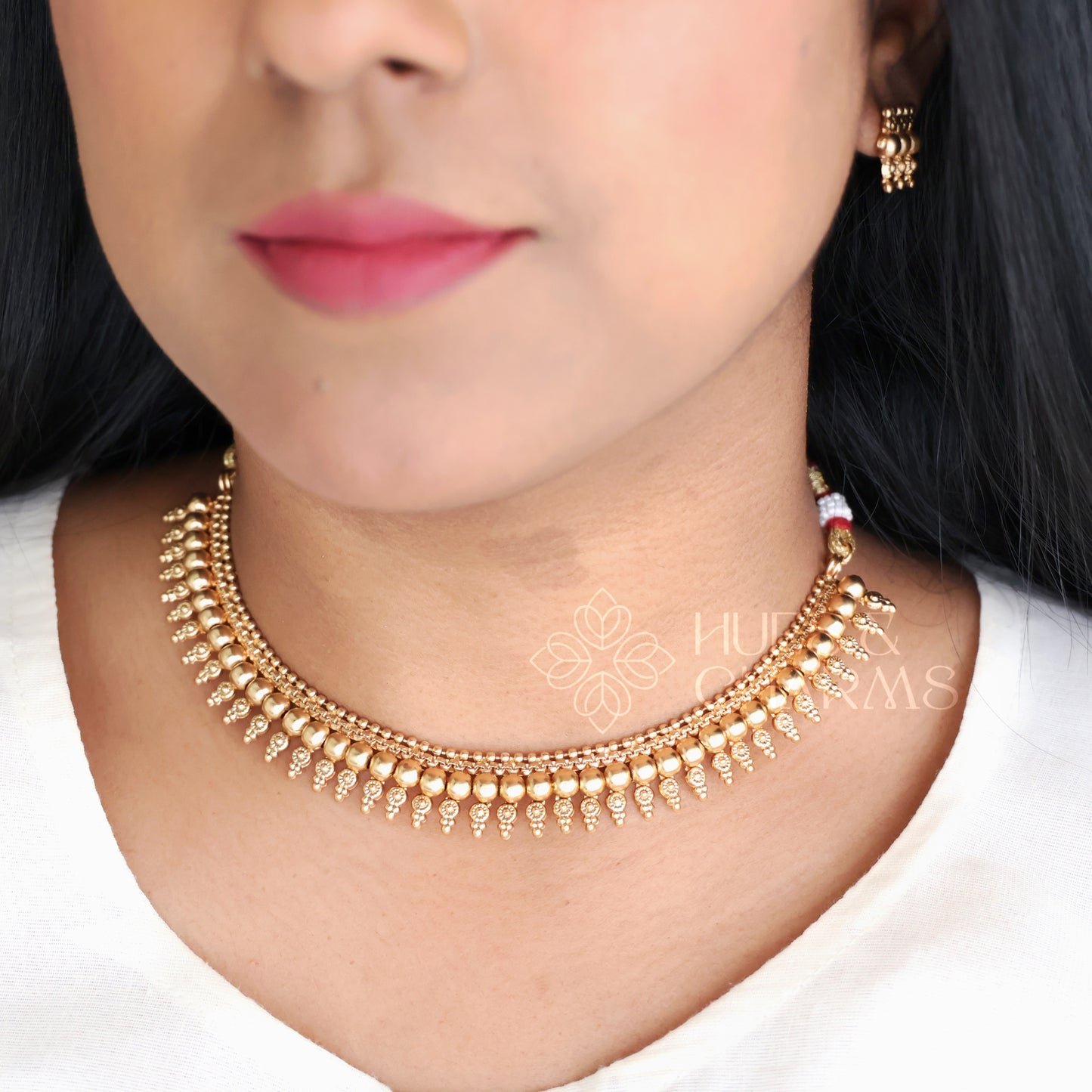 GOLDEN SWARNIKA NECKLACE SET