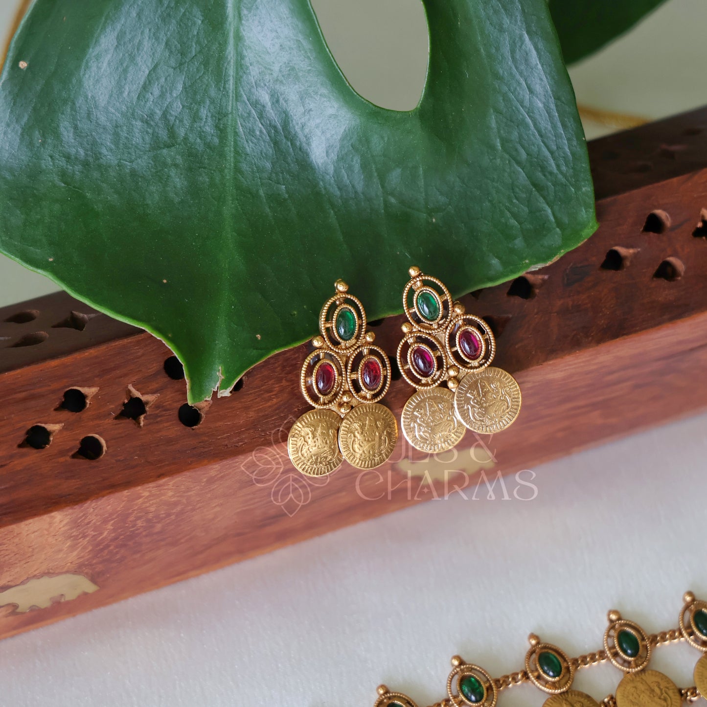 GOLDEN LAKSHMI COIN CHOKER SET