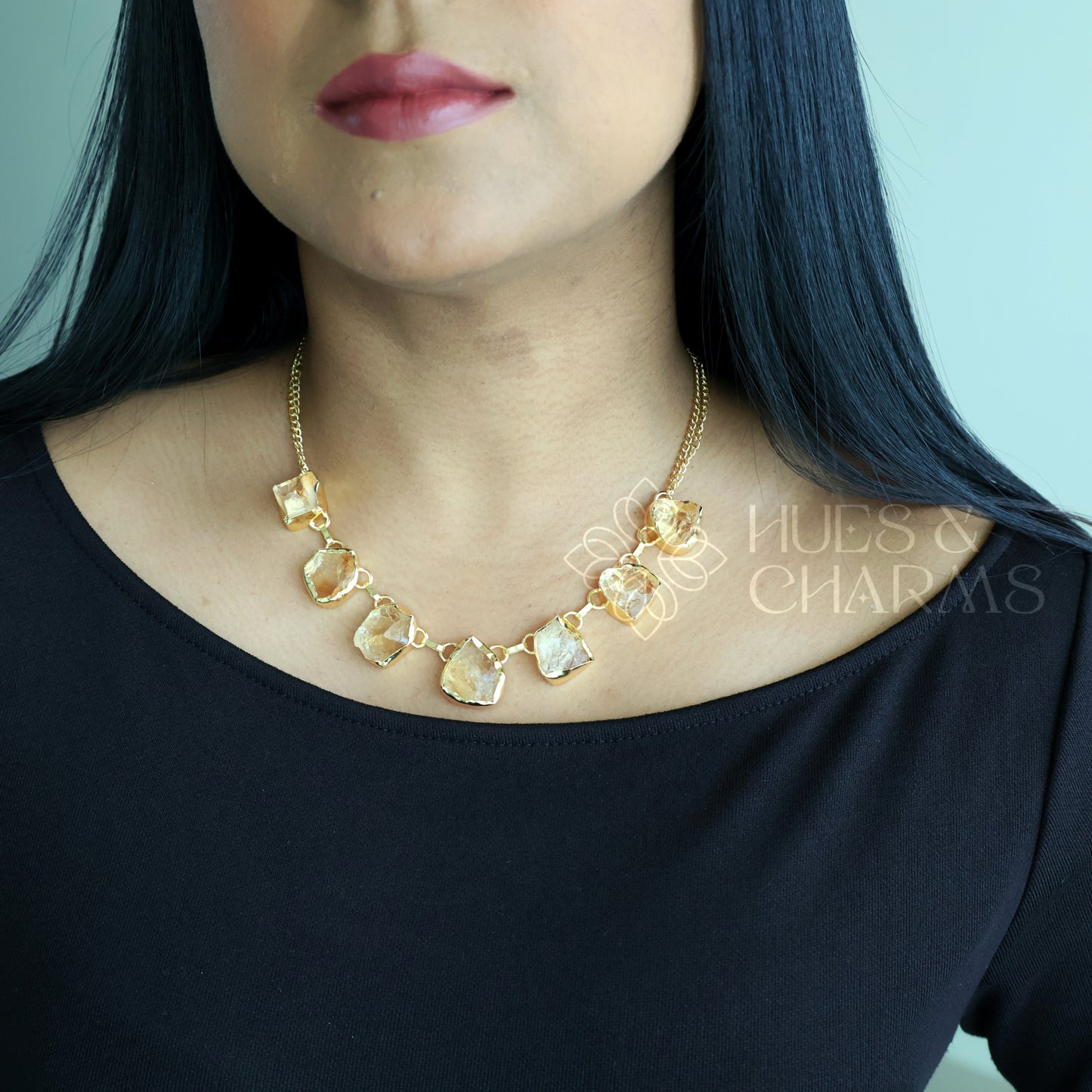 GOLDEN 7 RAW STONE BOLD NECKPIECE