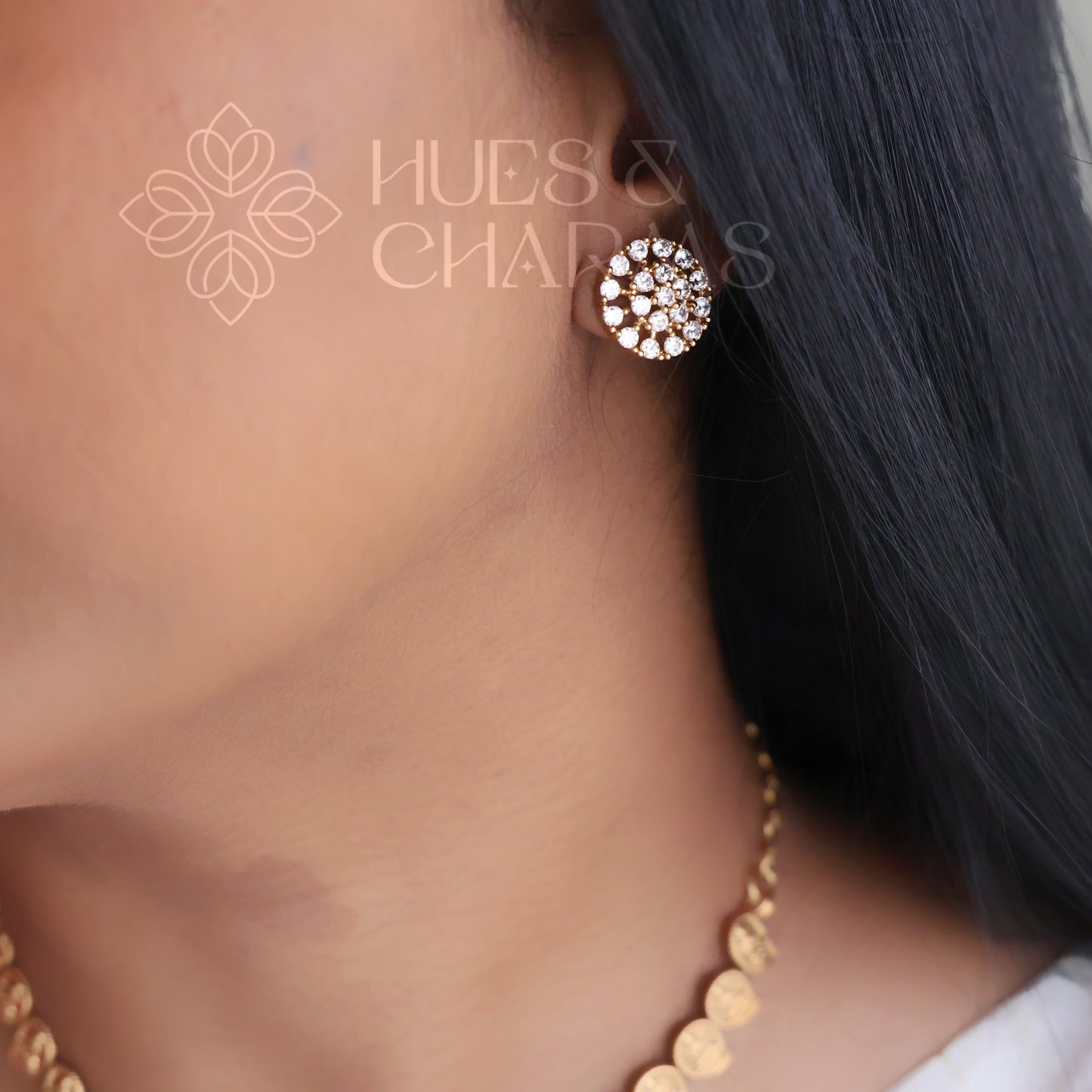 TRADITIONAL LAKSHMI DETAILED STATEMENT NECKLACE SET