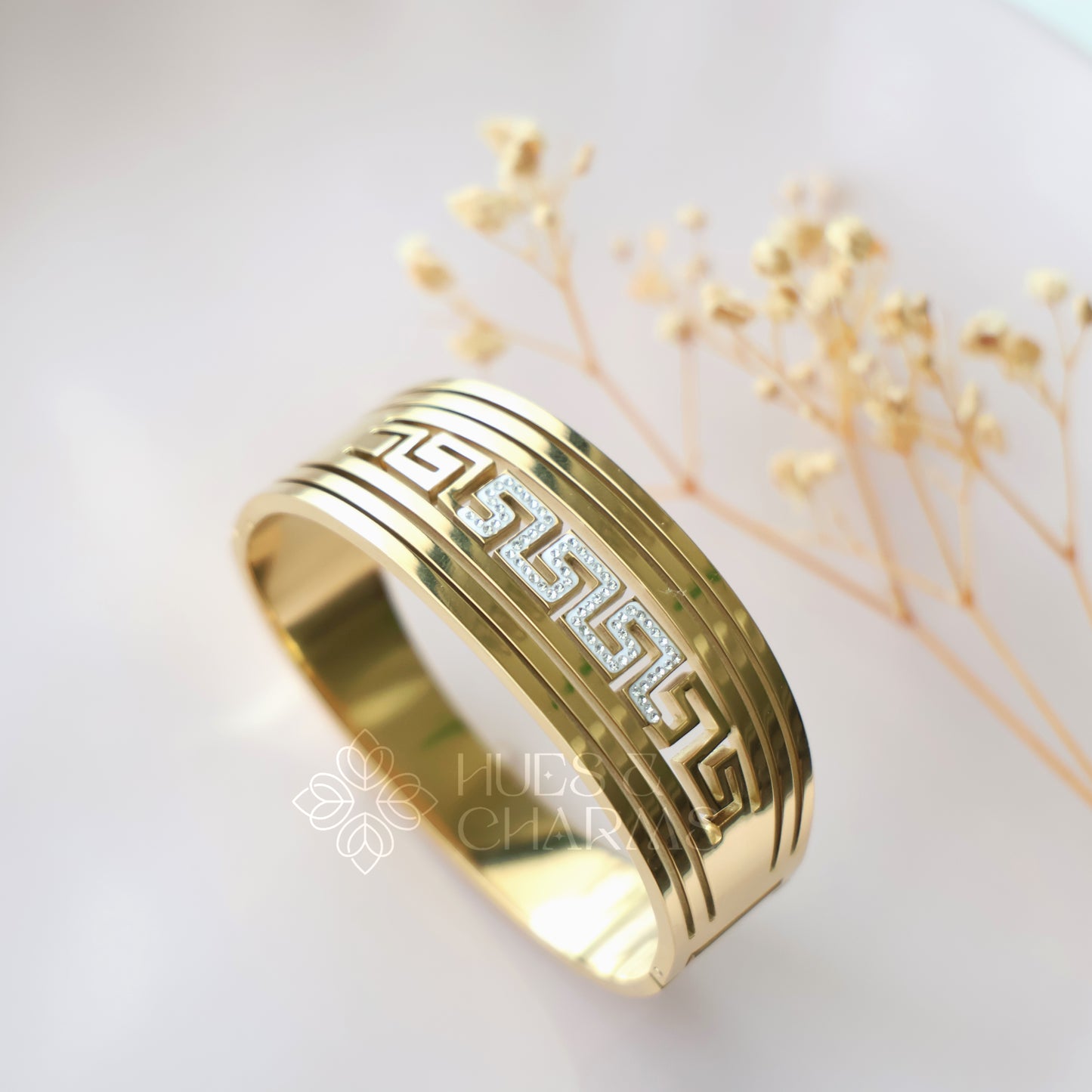 GOLDEN STATEMENT ZIG ZAG AD BRACELET
