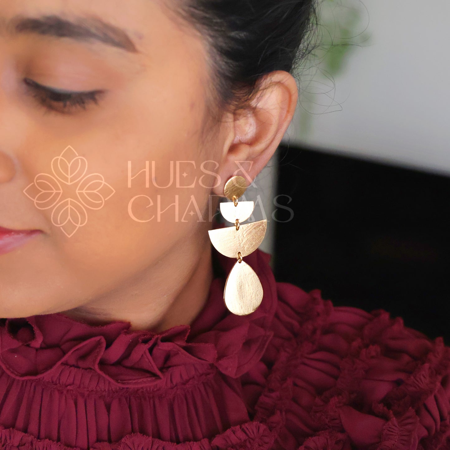 GOLDEN SOLARA DROPS EARRINGS