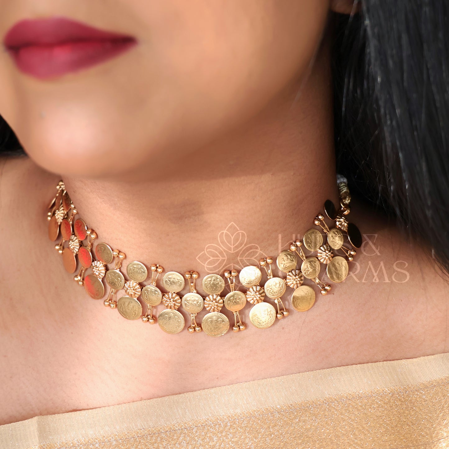 TRADITIONAL HERITAGE LAKSHMI COIN NECKLACE SET
