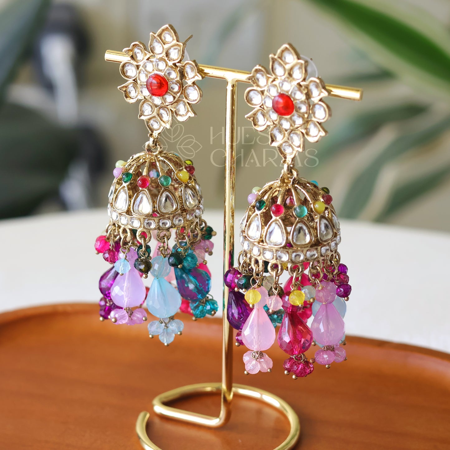 JHUMKA EARRINGS -MULTICOLOR