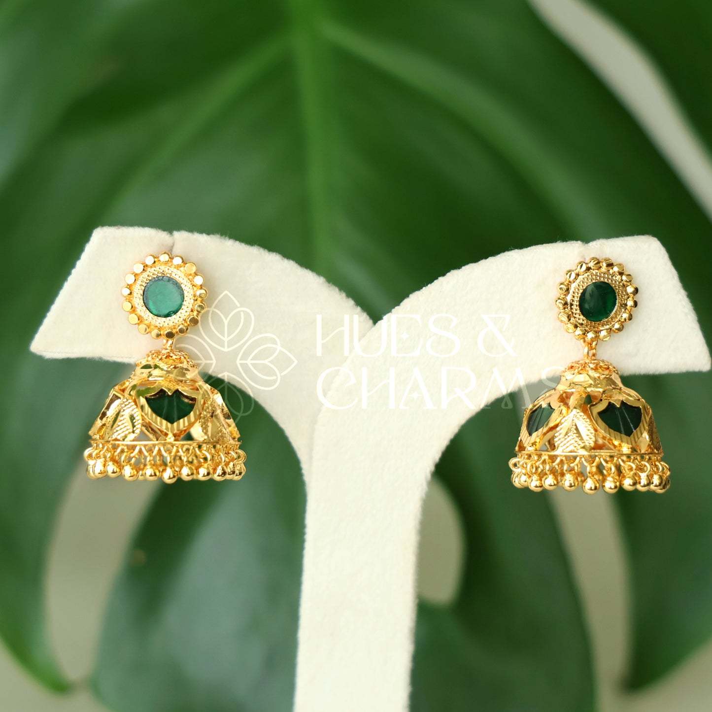 GOLDEN PALAKKA JHUMKAS (Colours available)