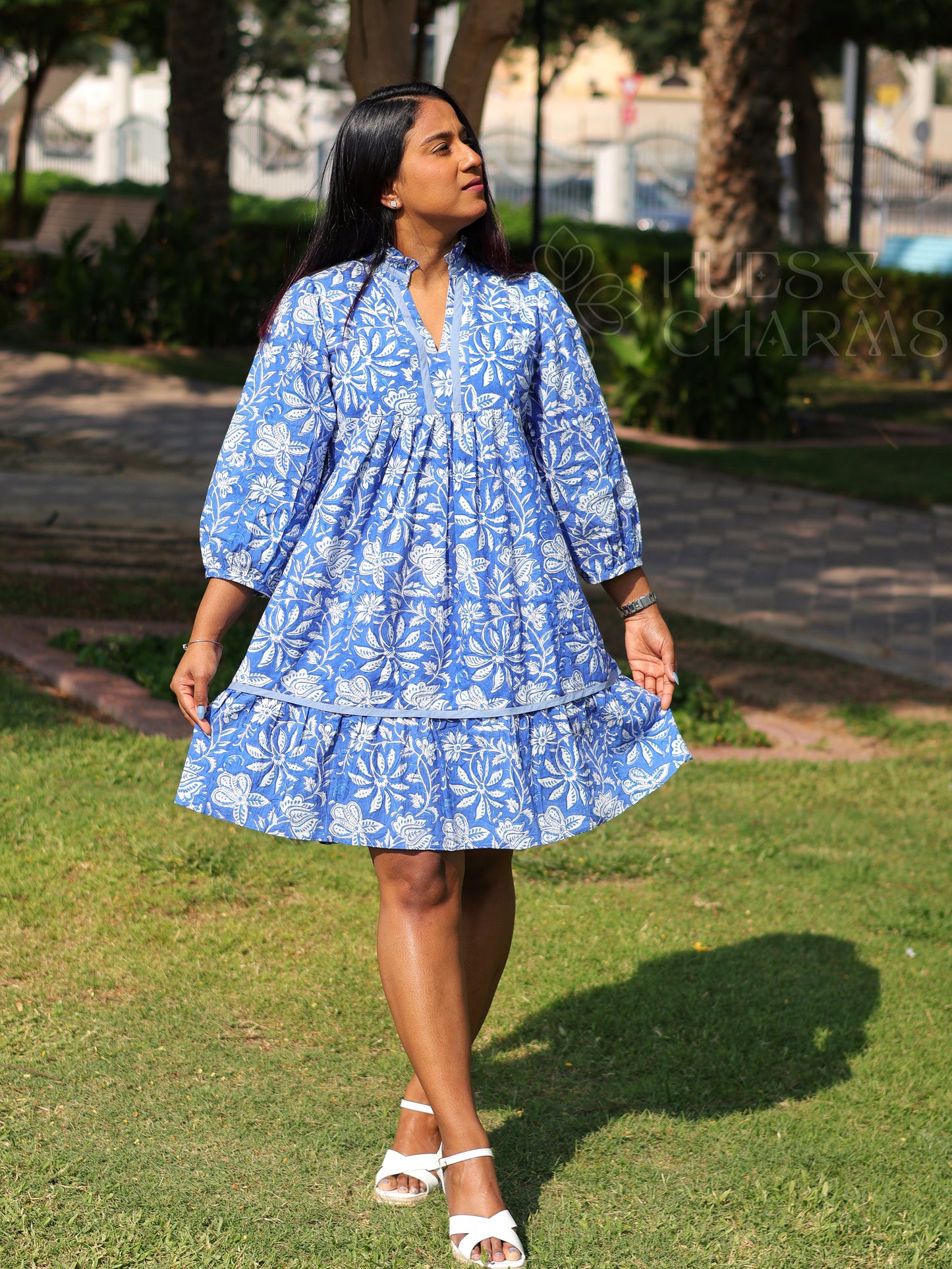 BLUE DAISY DRESS
