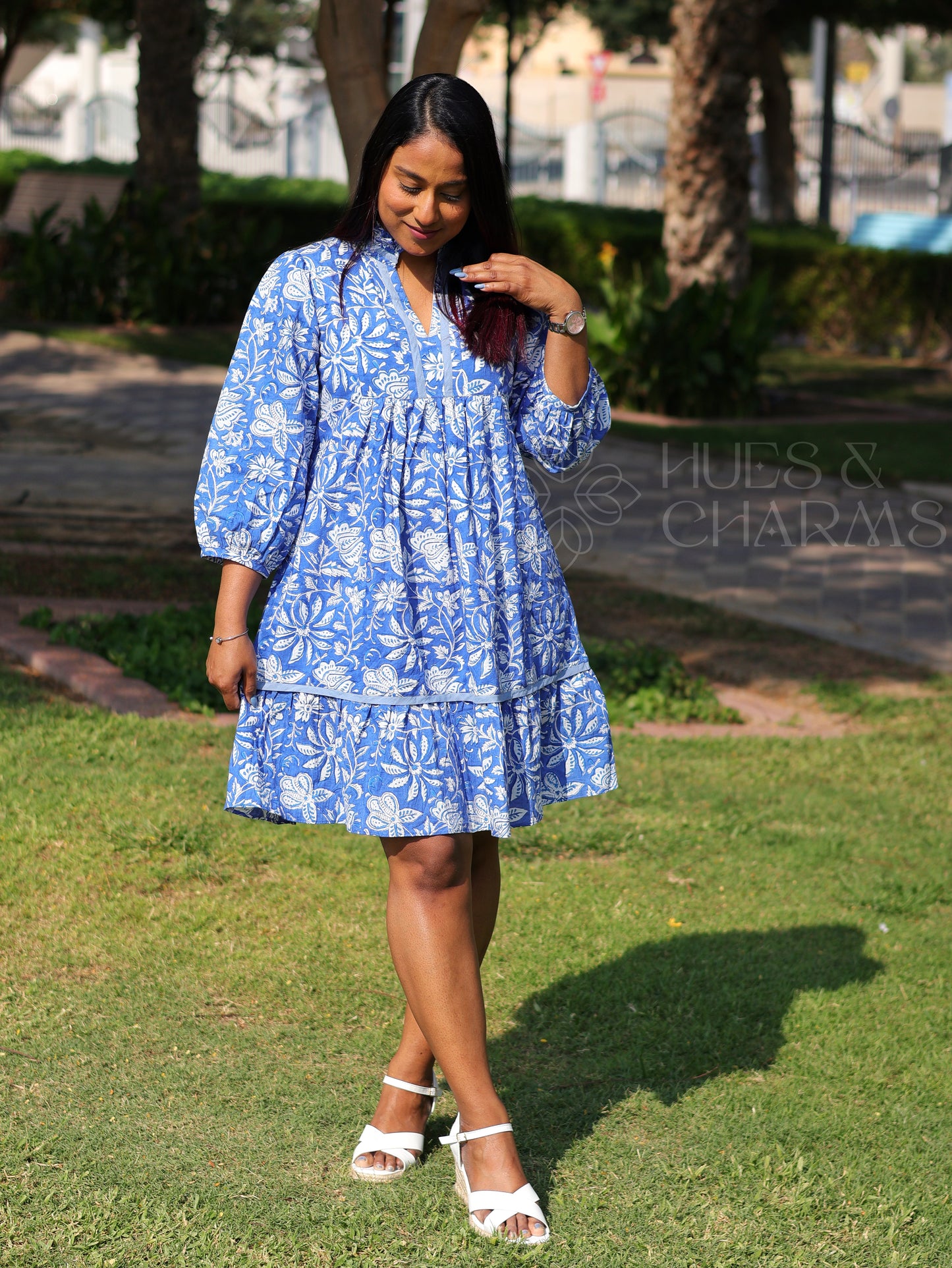 BLUE DAISY DRESS