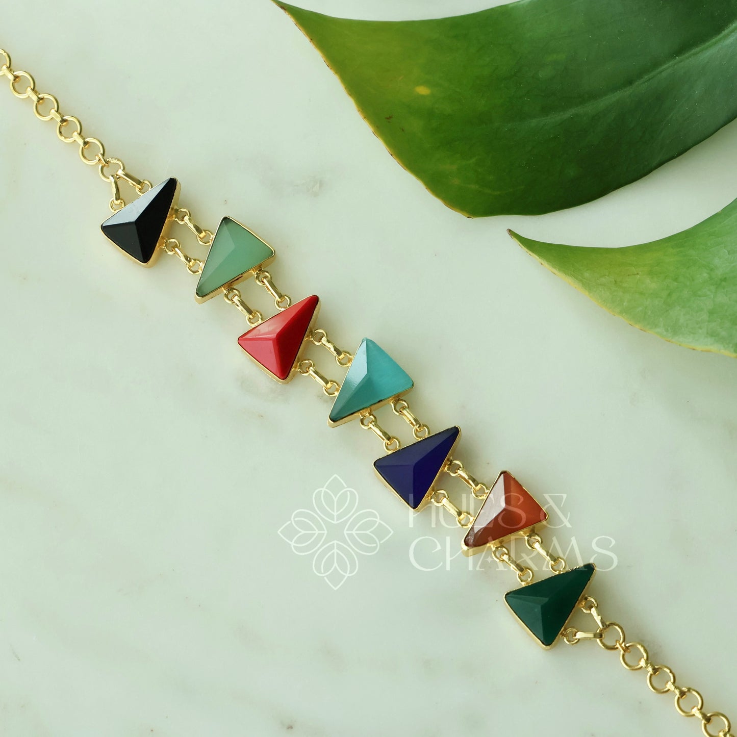 GLOSSY AURELIA PRISM NECKLACE (Colours Available)