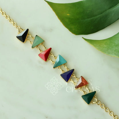GLOSSY AURELIA PRISM NECKLACE (Colours Available)