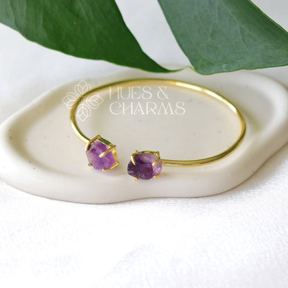 RAW STONE BANGLE (COLOURS AVAILABLE)