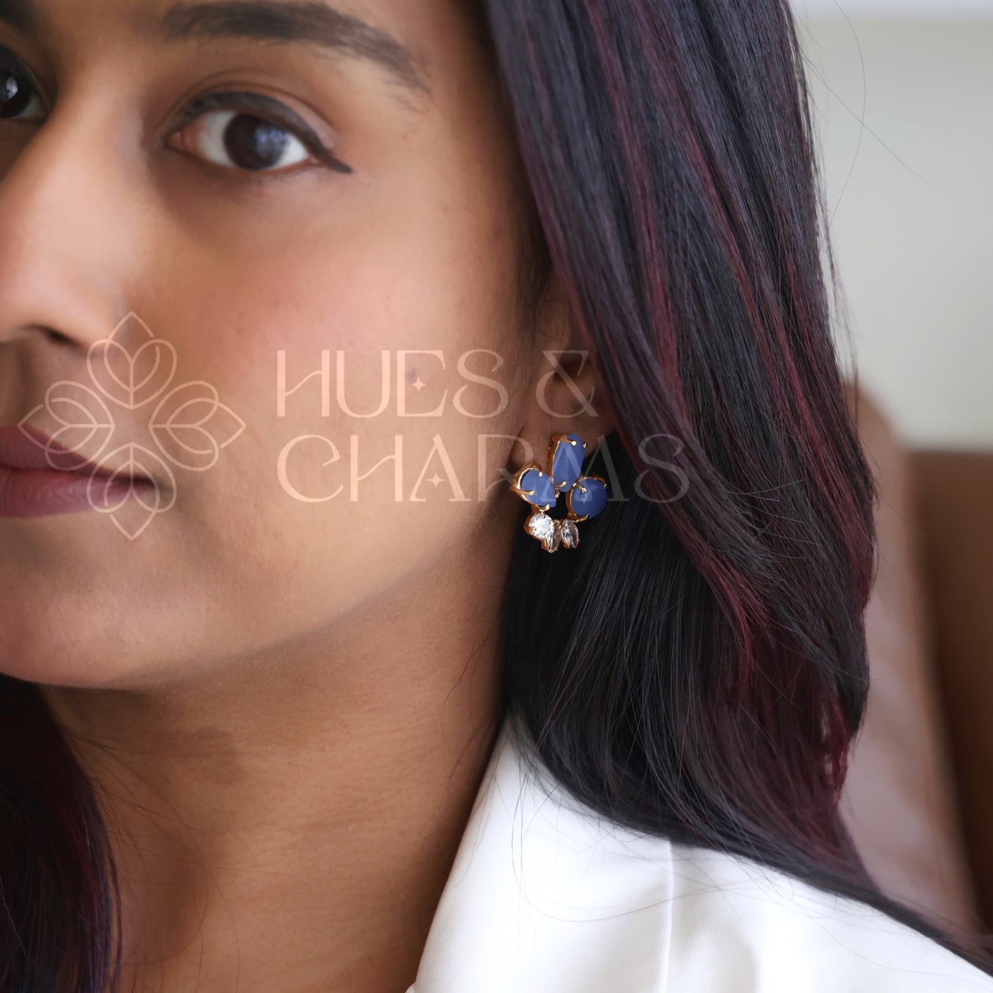 GOLDEN MEDOW AD STUD EARRINGS (COLOURS AVAILABLE)