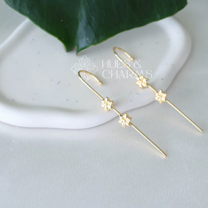 GOLDEN FLORA EAR CUFF